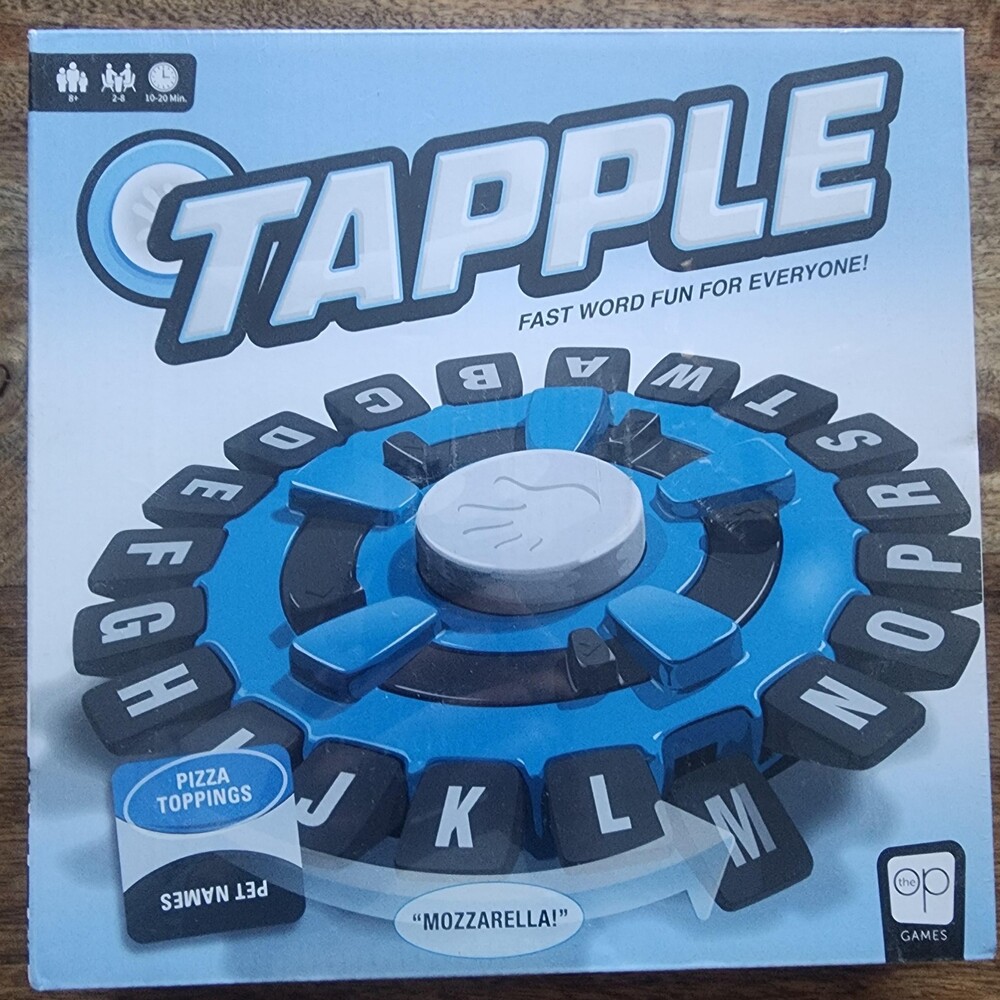 Tapple Word Game 2021 Fast Family USAopoly 2-8 Players 8+ New Sealed Box